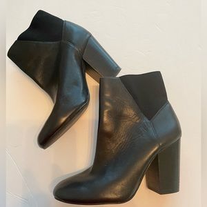 Black leather BCBGeneration bootie. Lots of life left in these cuties